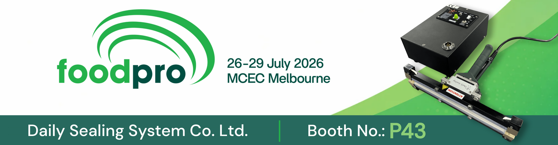 🇦🇺 Meet Daily Sealing at FOODPRO 2026 Melbourne!